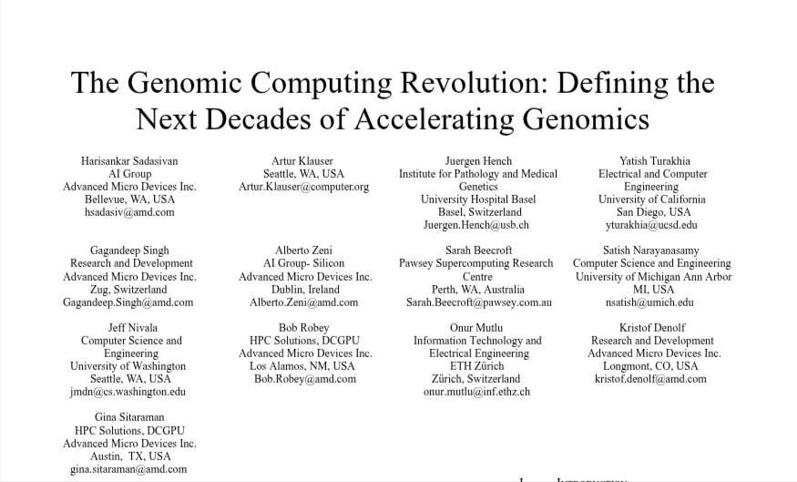Genomic Computing Revolution